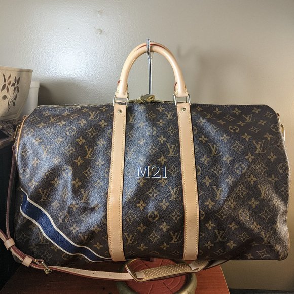 Louis Vuitton Keepall Bandouliere Bag Limited Edition Titanium Monogram  Canvas 50 Gray 6498894